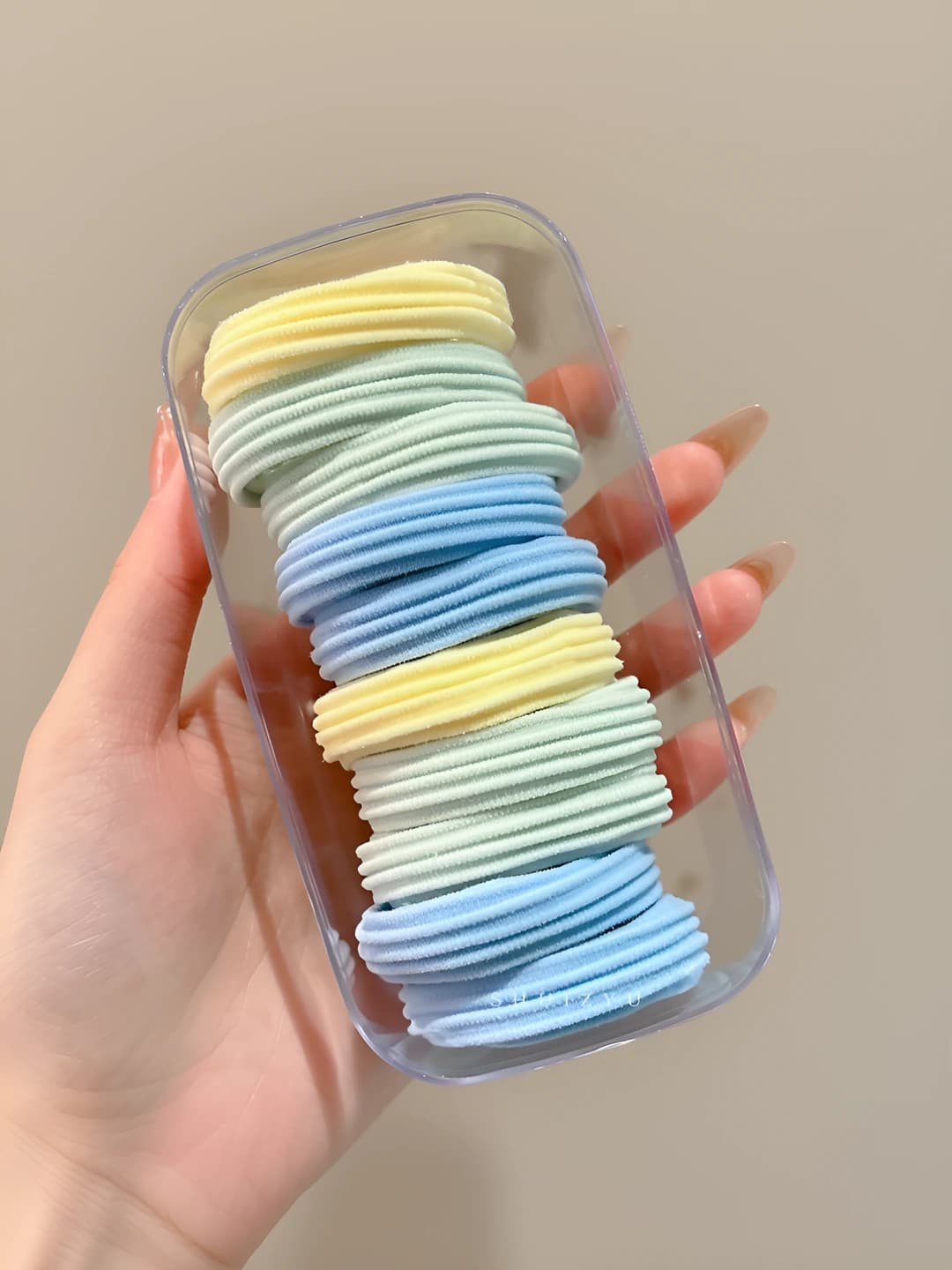 2# Sea salt blue - striped, 10 pcs