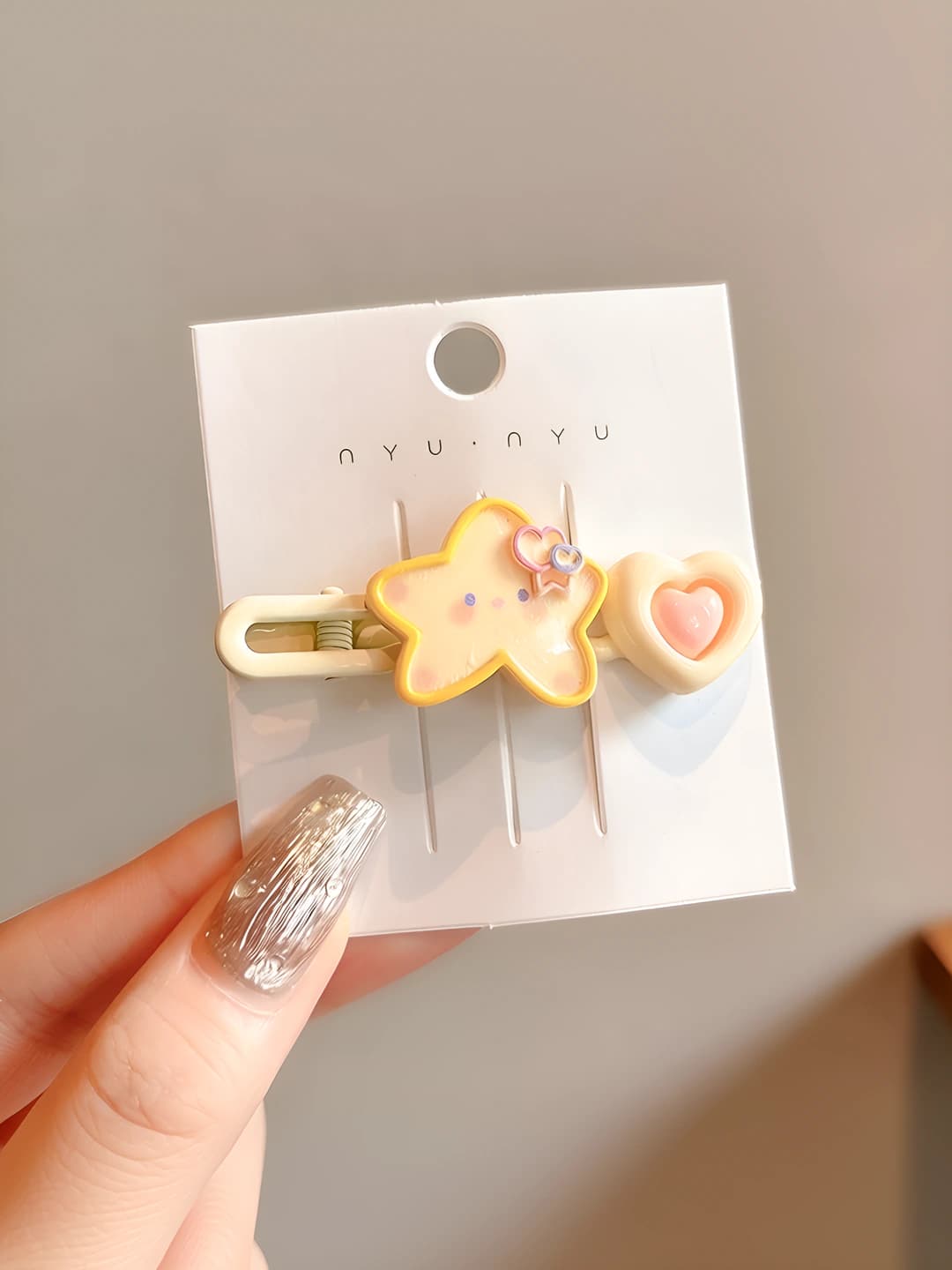 Star heart side clip
