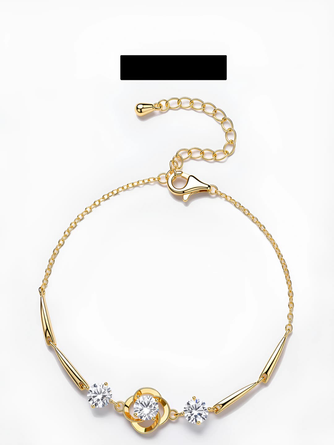 Women's flower bracelet in light luxury style