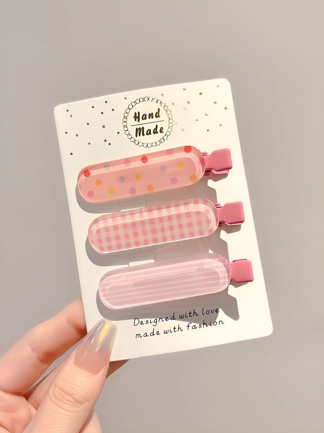 Розовые jelly 3 шт 6 см