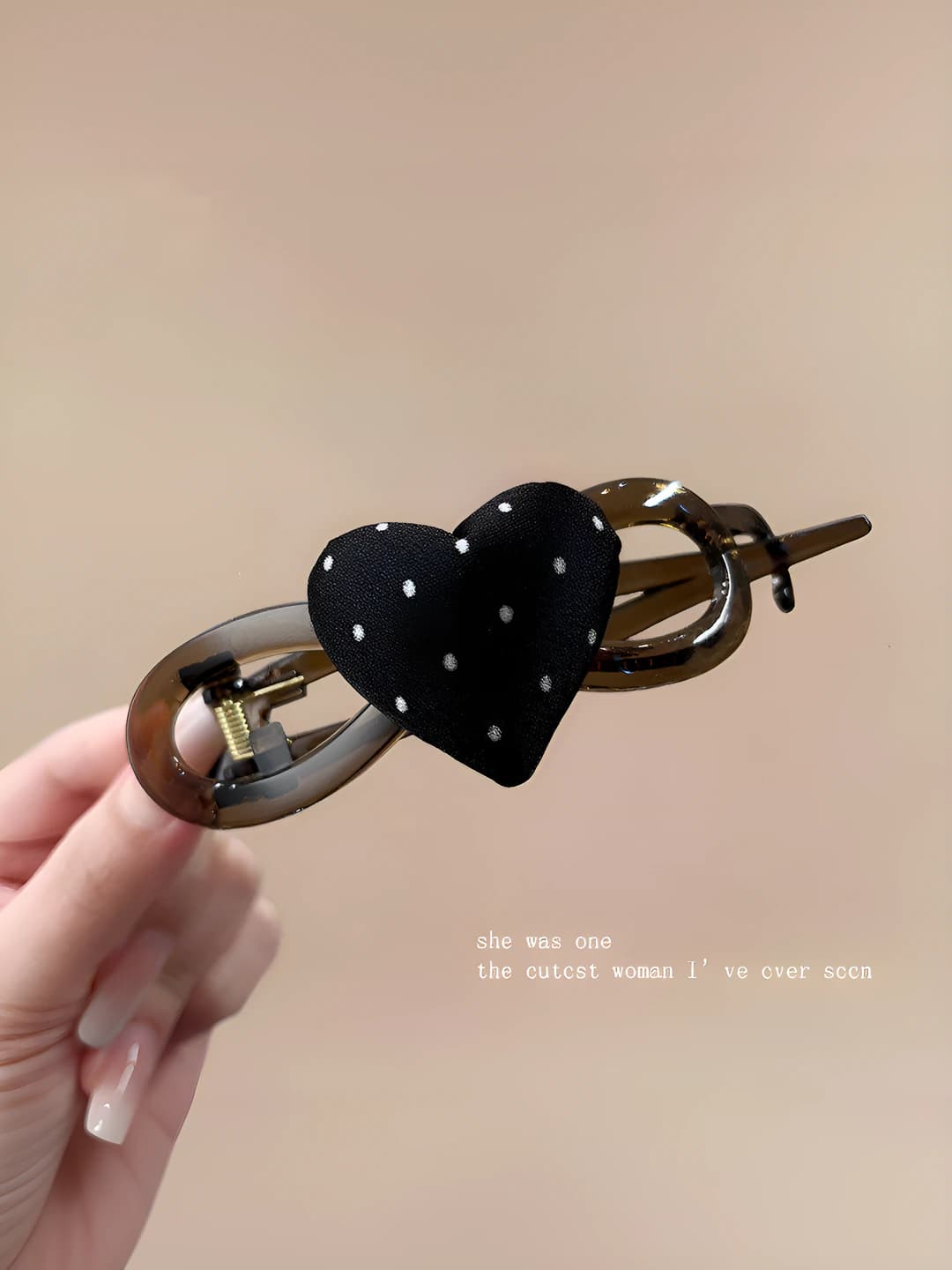 2# Black hearts 11 cm acrylic