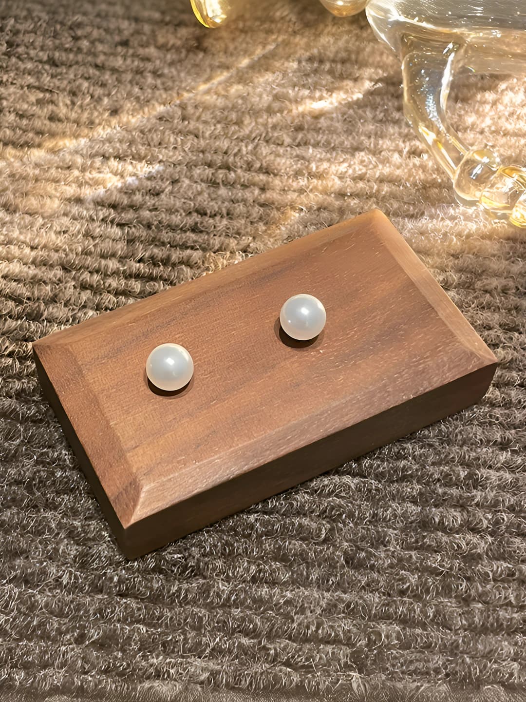 Pearl studs - Silver post 8mm