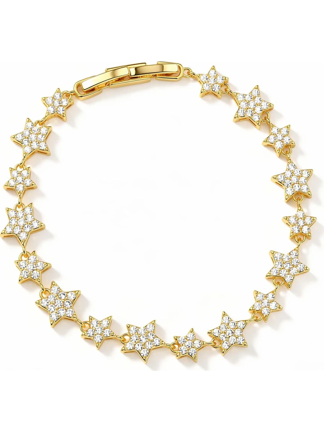 Women's full diamond star bracelet, light luxury style, fashion and commute
