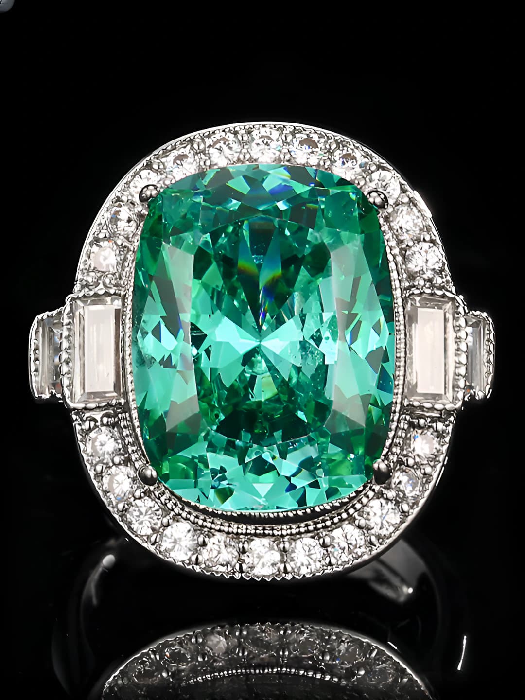 Para green 7 US size ring