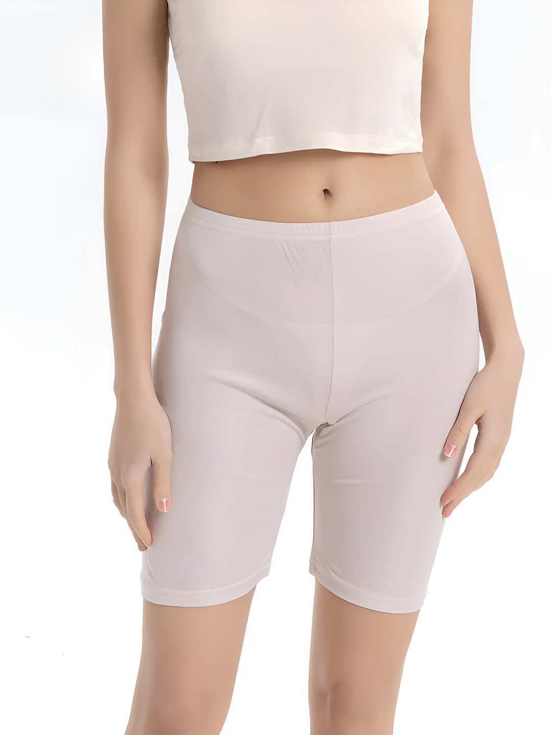 Women's summer silk underwear shorts, mulberry silk, knee-length shorts, thin, breathable, solid colour, loose fit, plus size