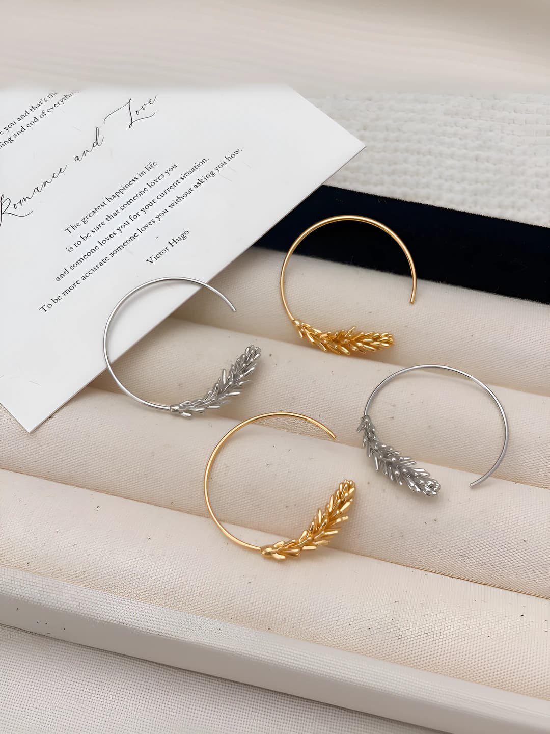Женские геометрические круглые серьги-кольца из меди с 18k палладиевым покрытием