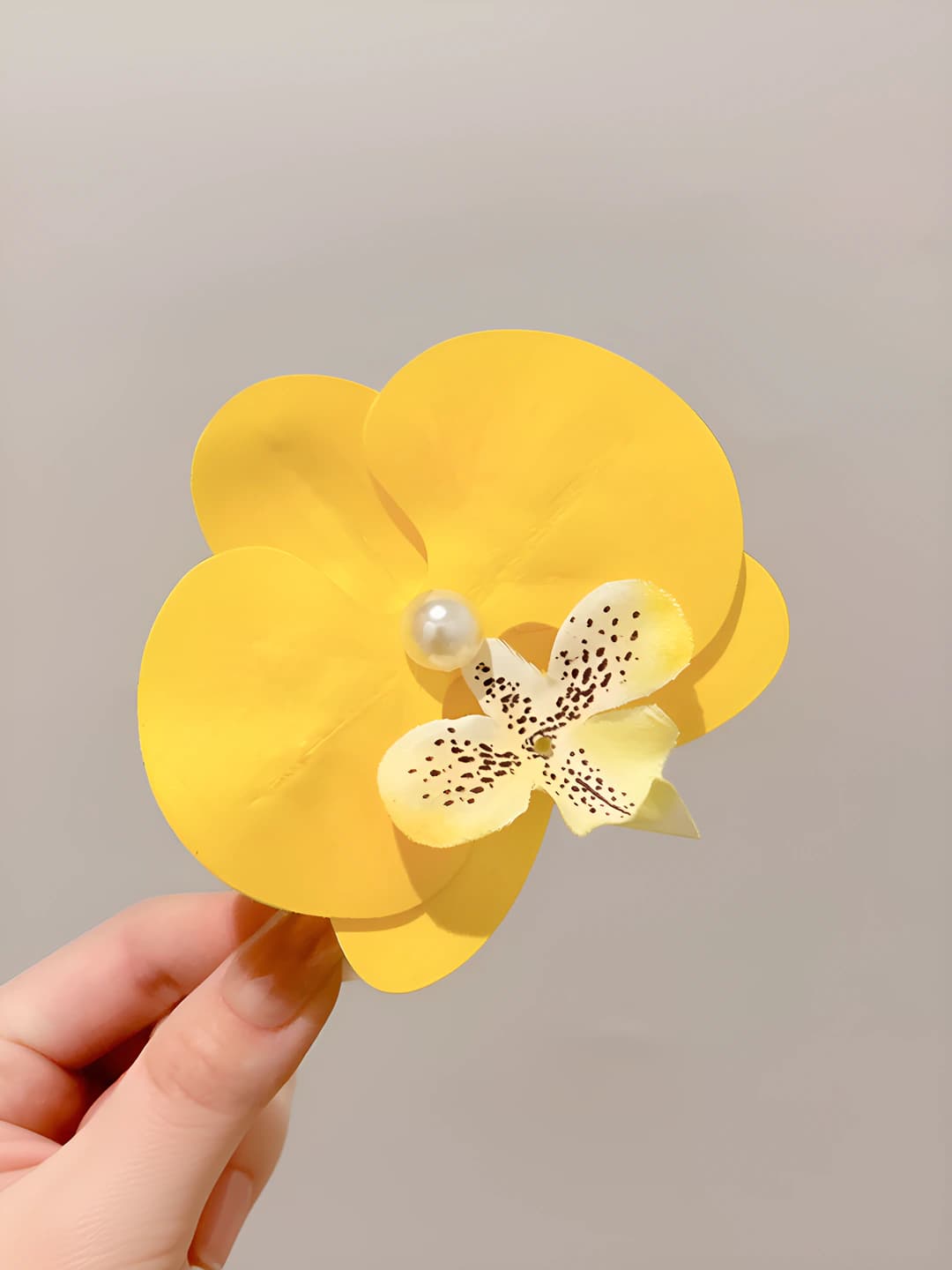 8# Sariq phalaenopsis qisqich (~4cm)
