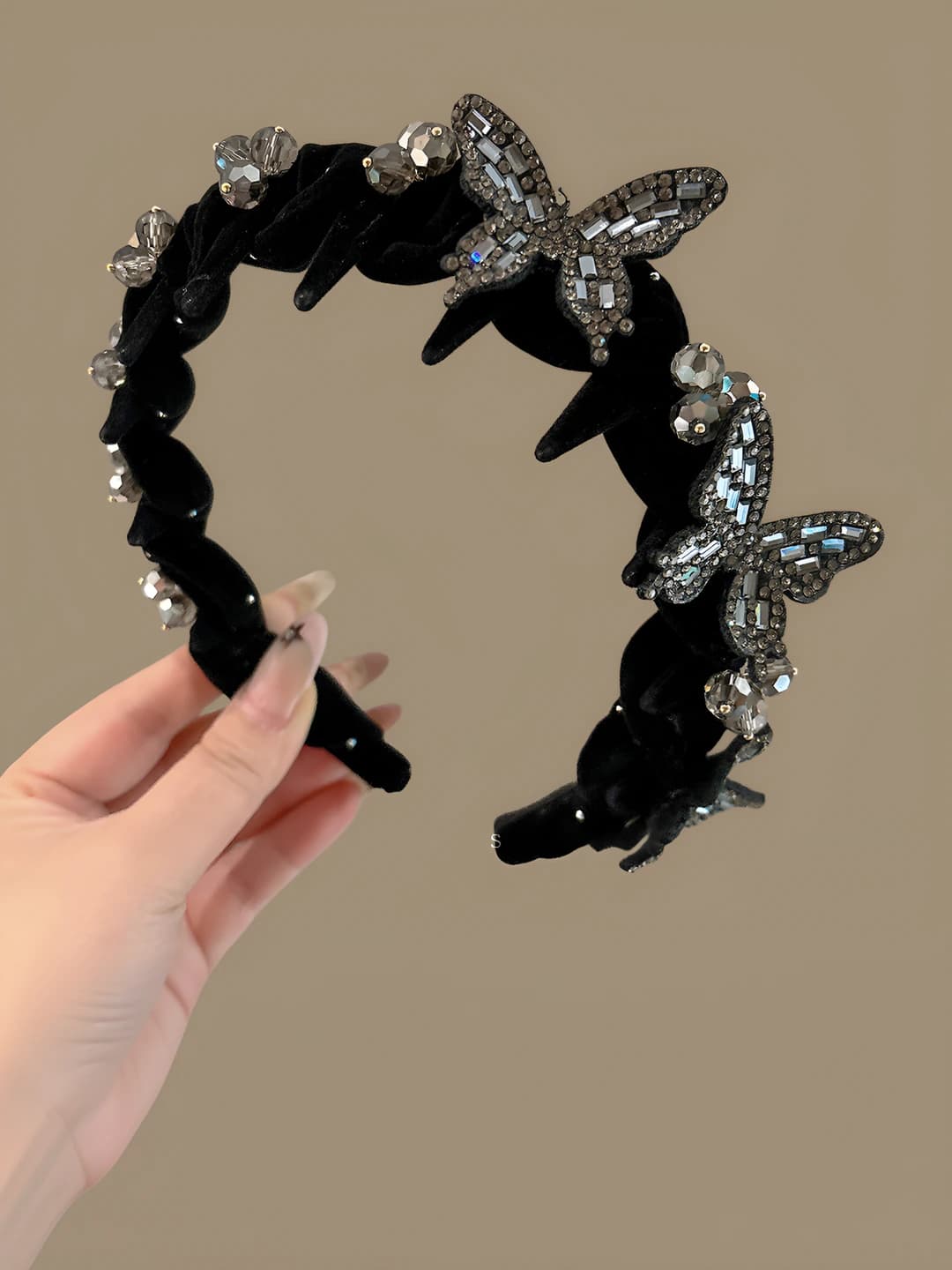 1# Butterfly diamond headband