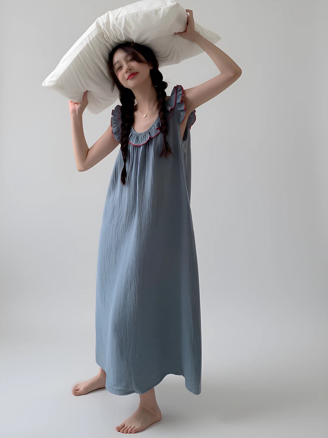 Ruffle blue