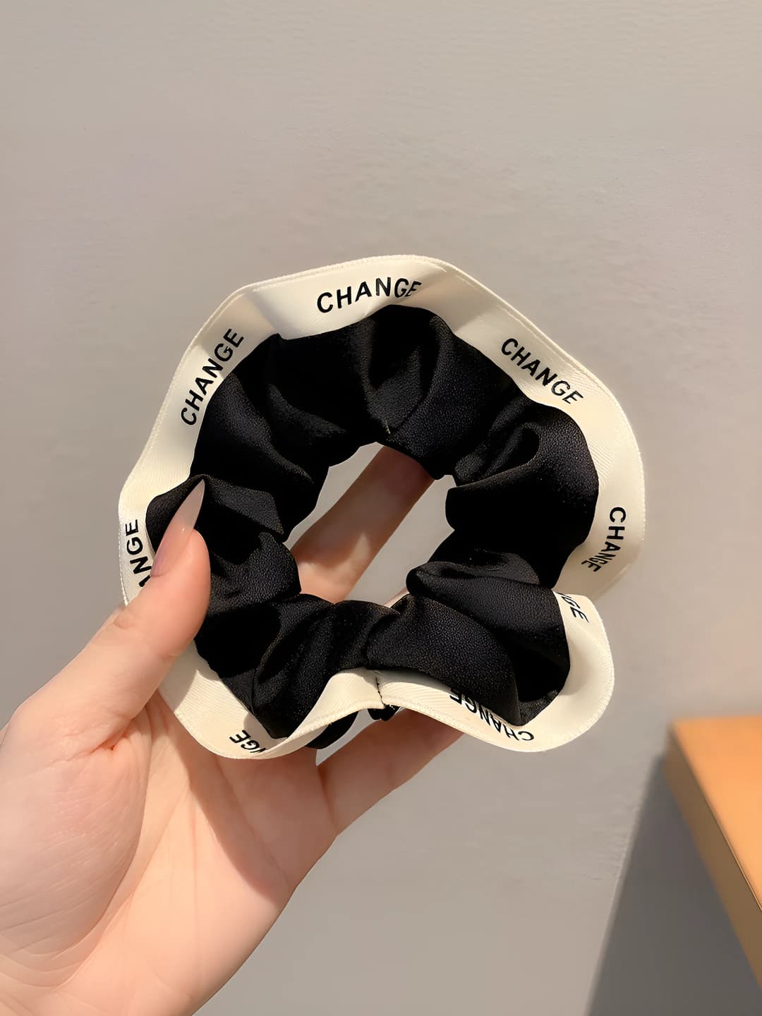 Black, letters, 12 cm