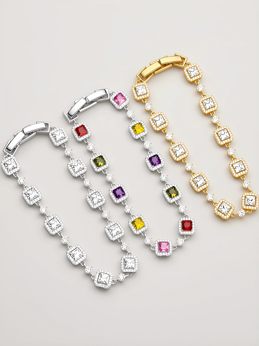 ASL-0603Q1 Silver base colored zircon
