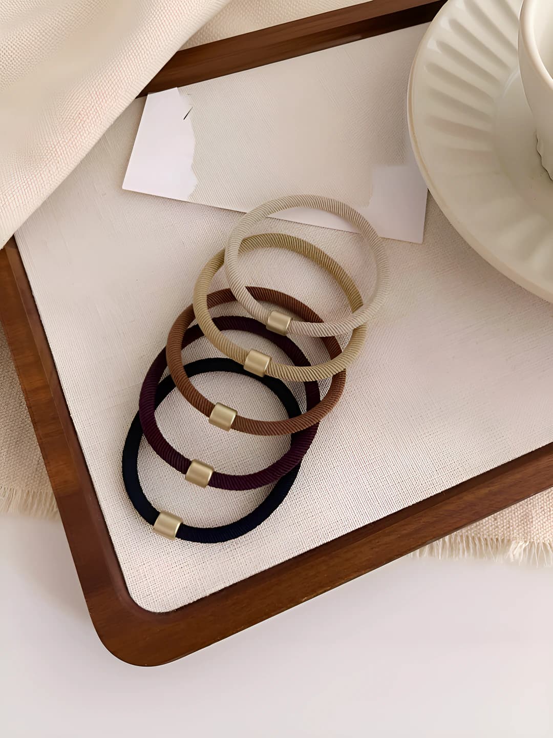 1# Simple hair tie 5-piece set