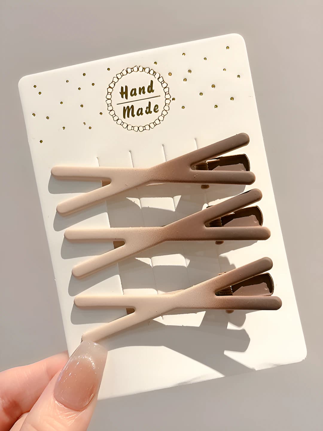 Coffee cross gradient, 3 pc, 6 cm