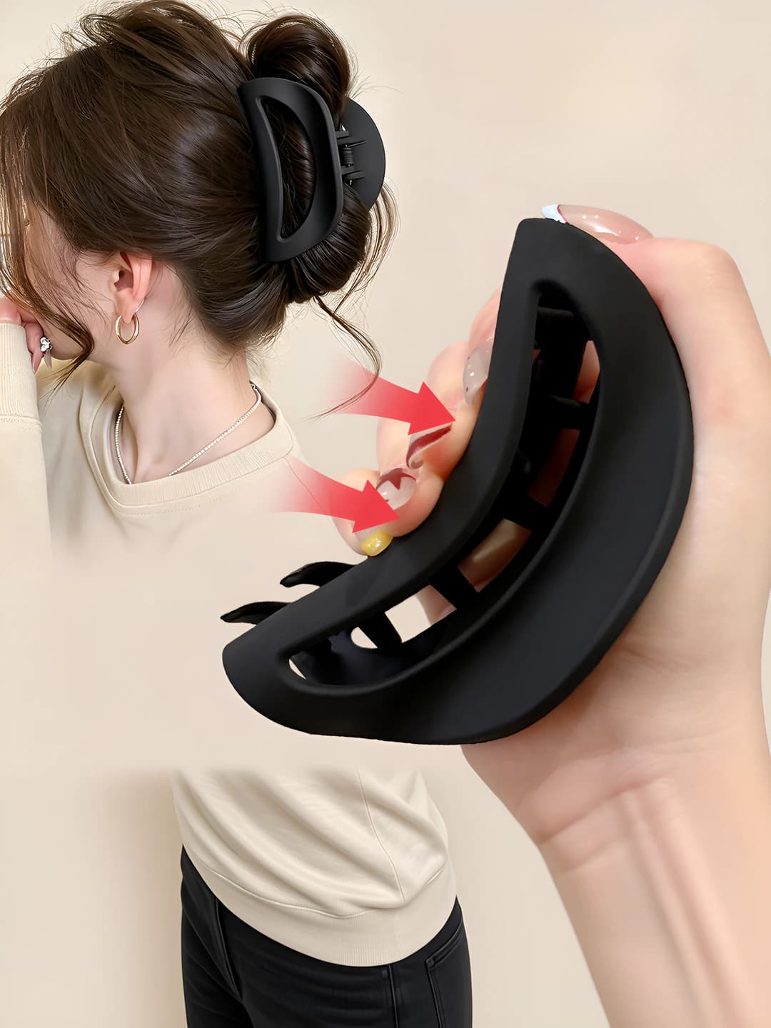 Qora, 10.5 sm, yumshoq silikon