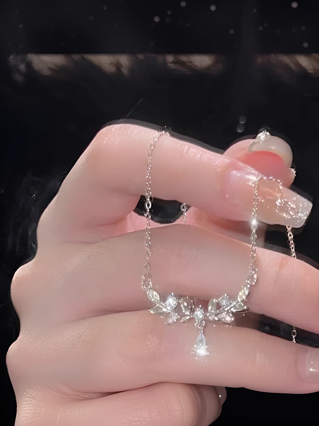 Women's Korean style clavicle chain, design element: wheat ear, gift