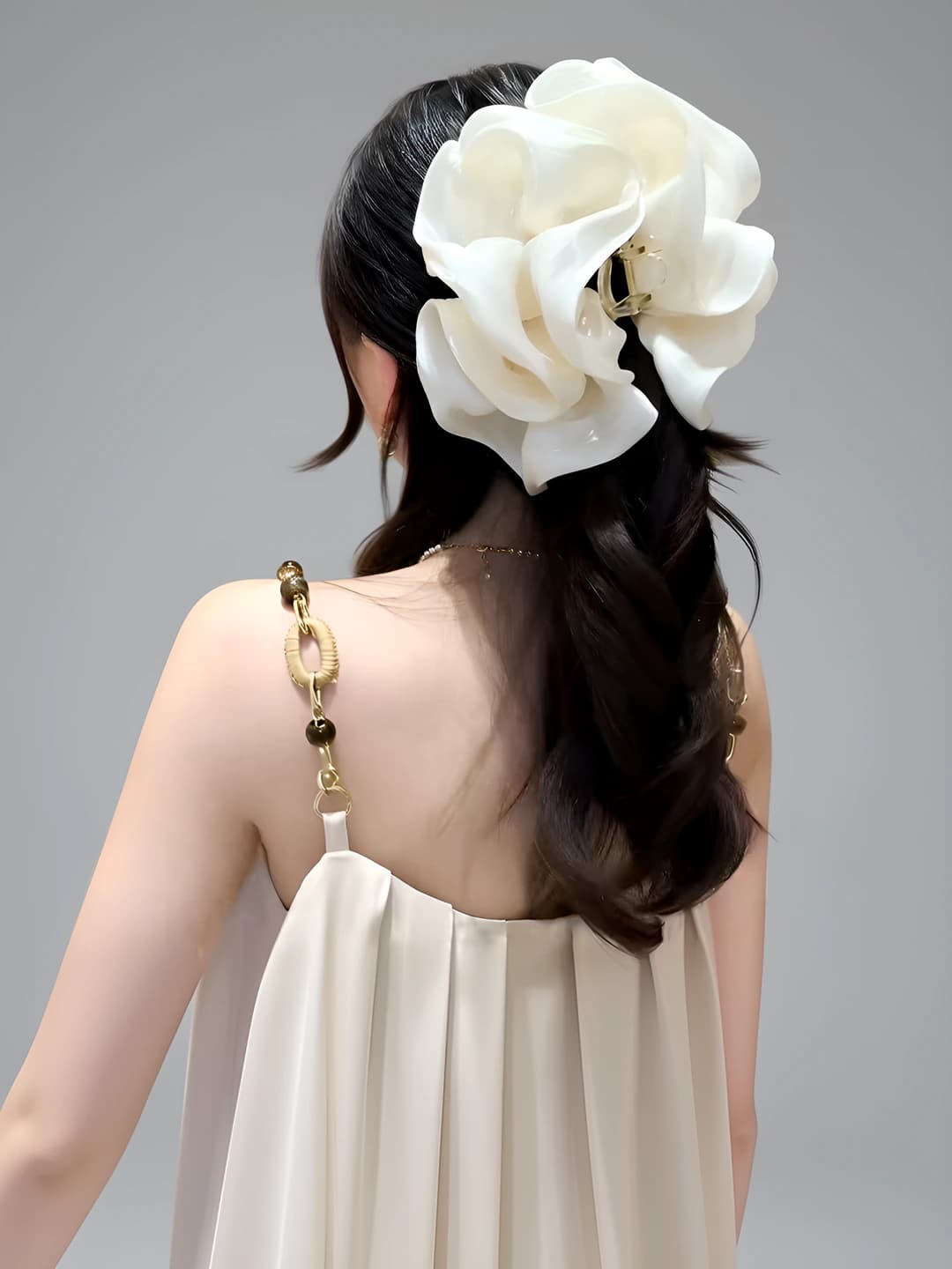 Beige clip, 13 cm