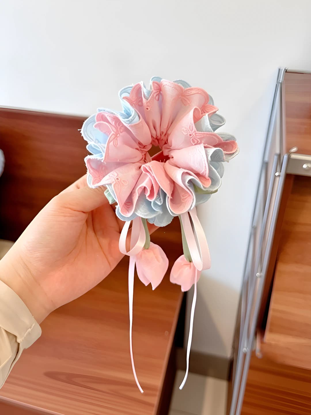 Сине-розовый - раскрытый 25cm*10cm