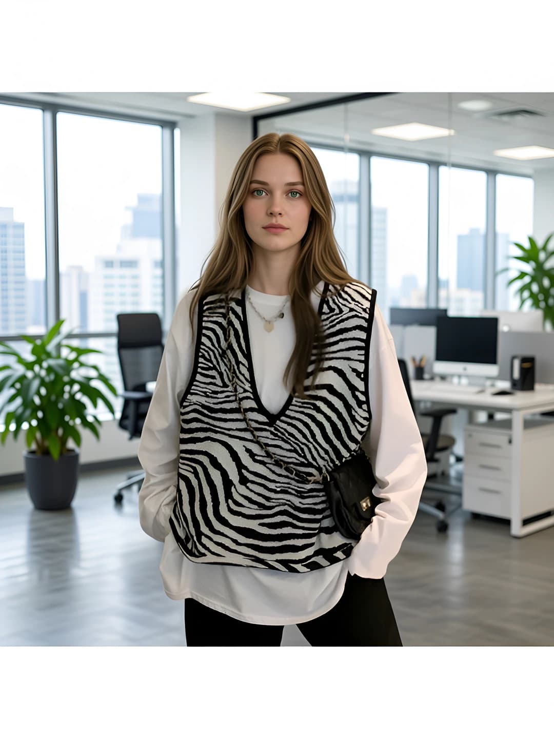 Striped vest