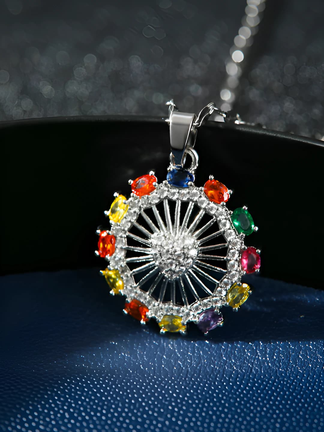X5653-2 Silver - diamond ferris wheel