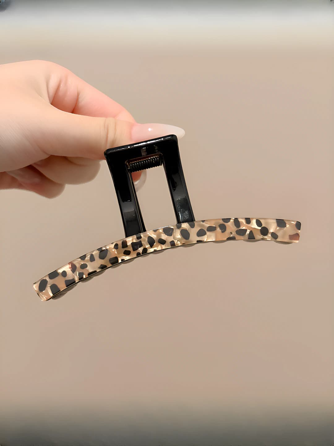 Leopard barrette 11 cm