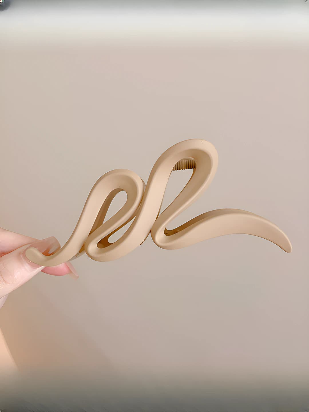 Wavy light coffee 13 cm