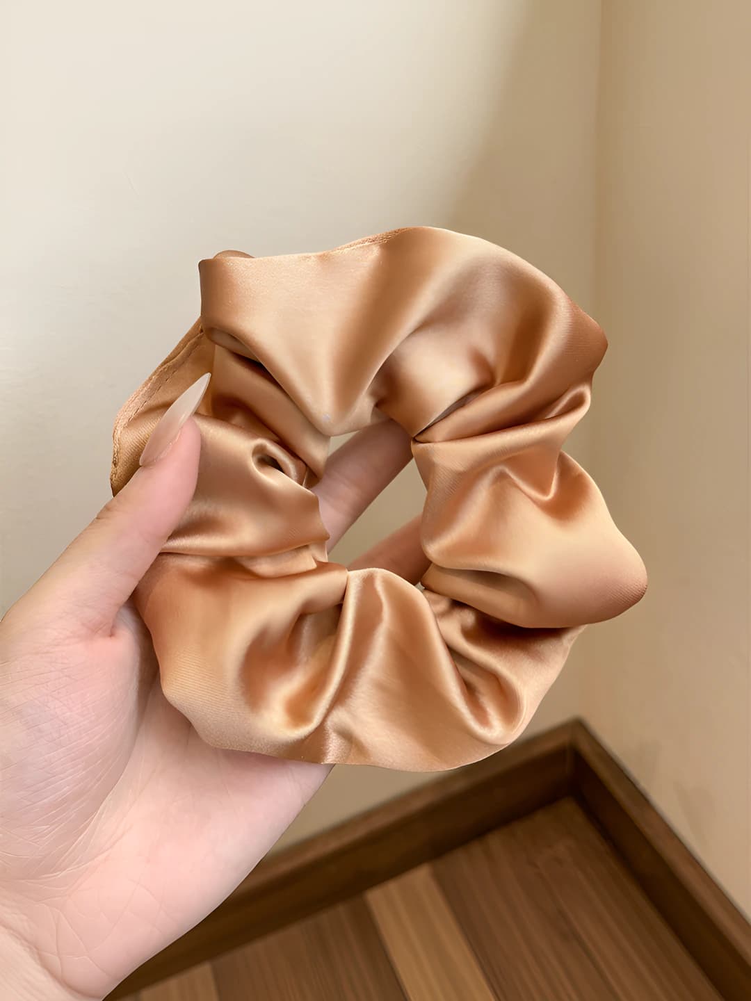 6# Khaki, satin