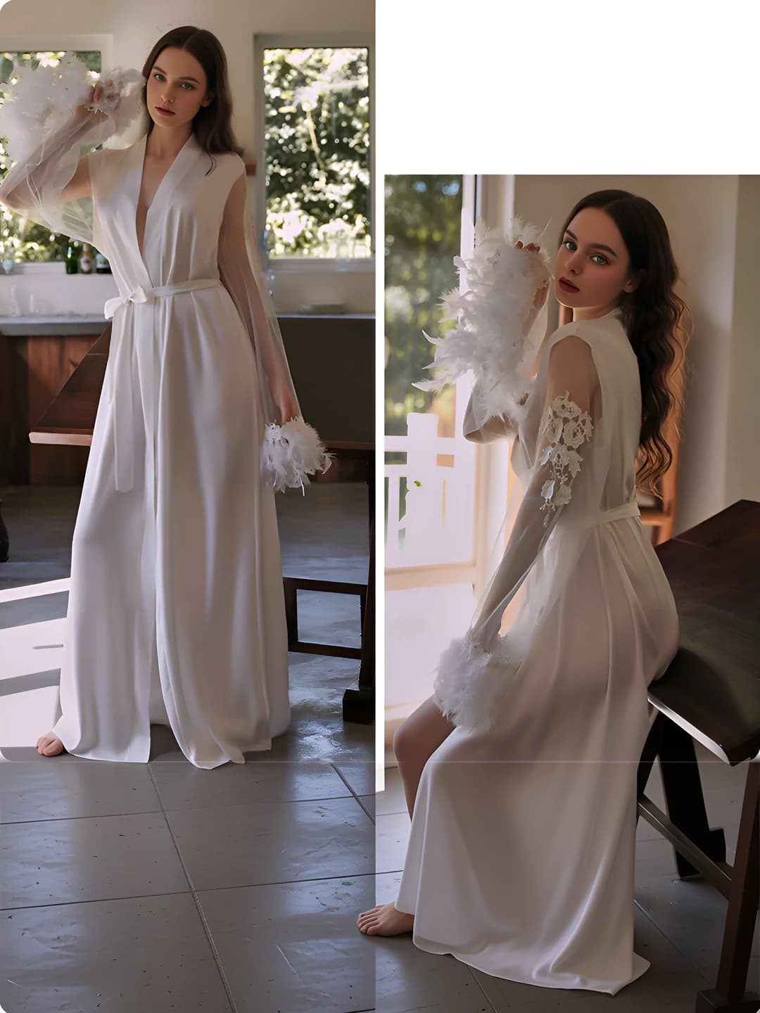 1000 white (length: 155 cm)