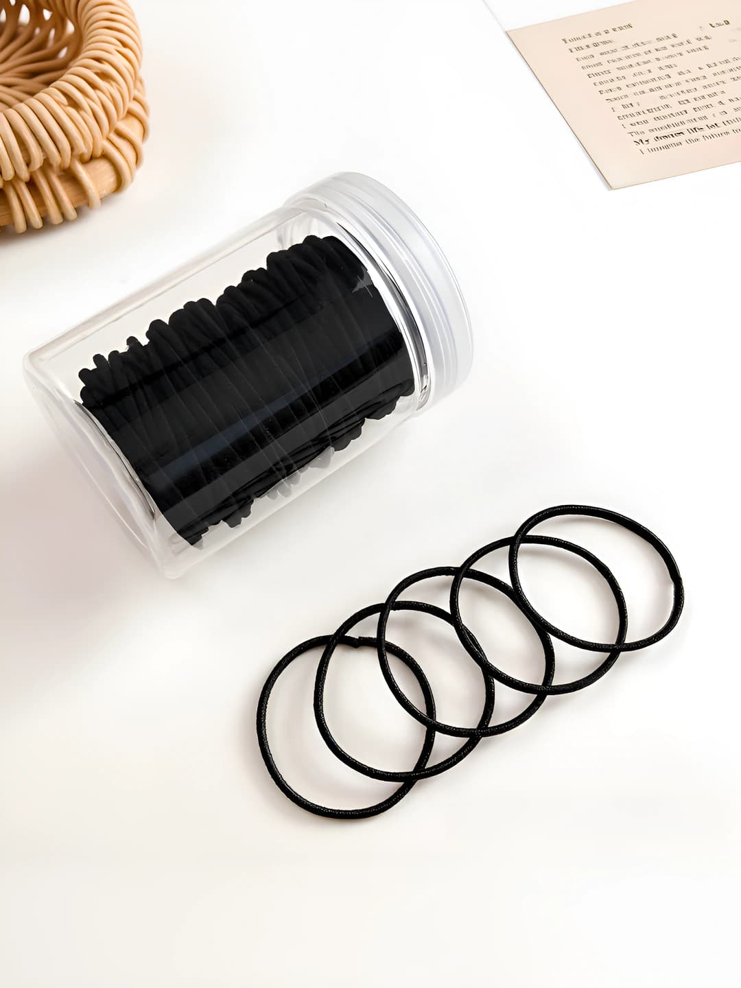 Black thin 80 pcs jar
