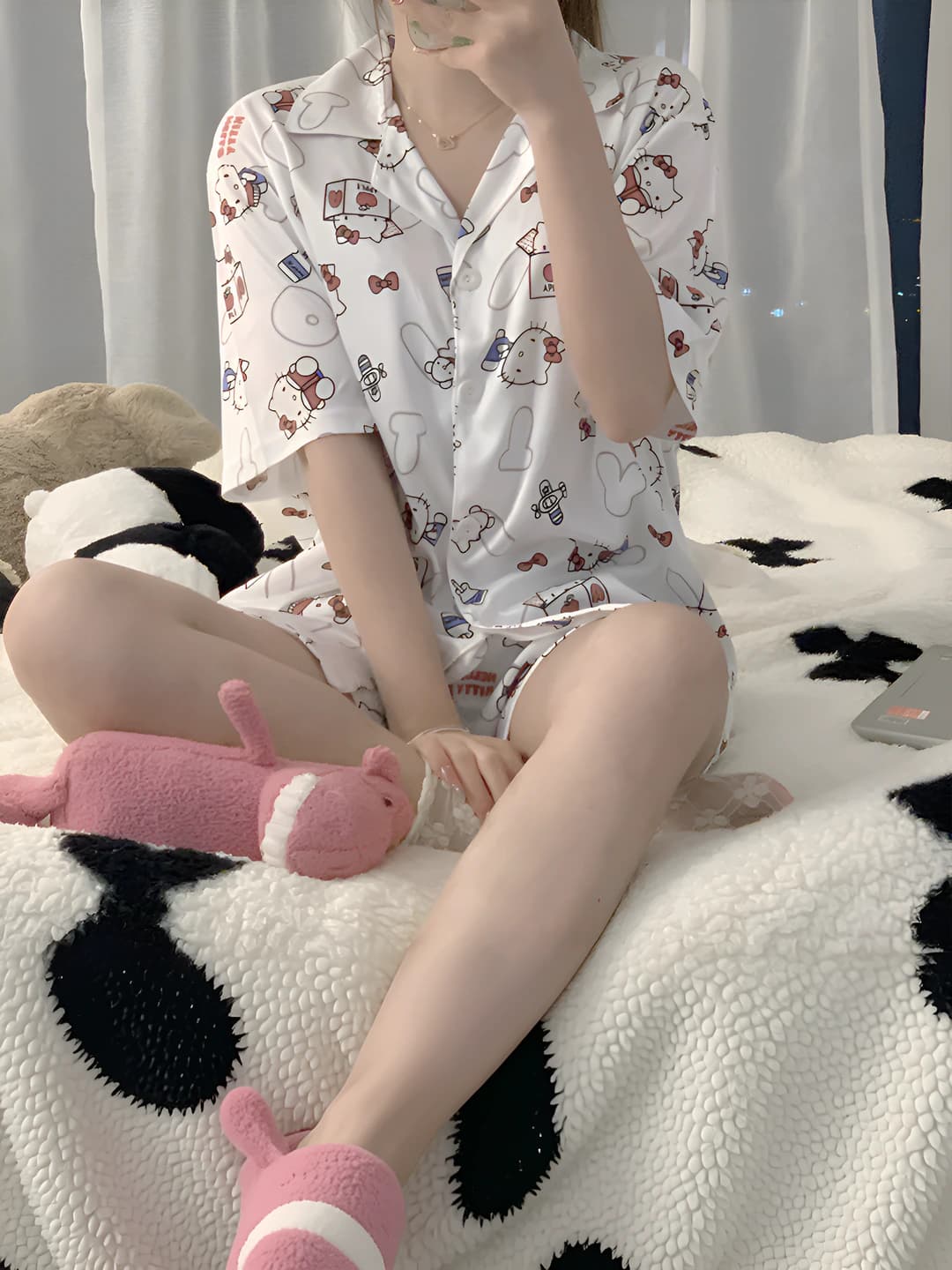 Cardigan Cat Ear Short Sleeve