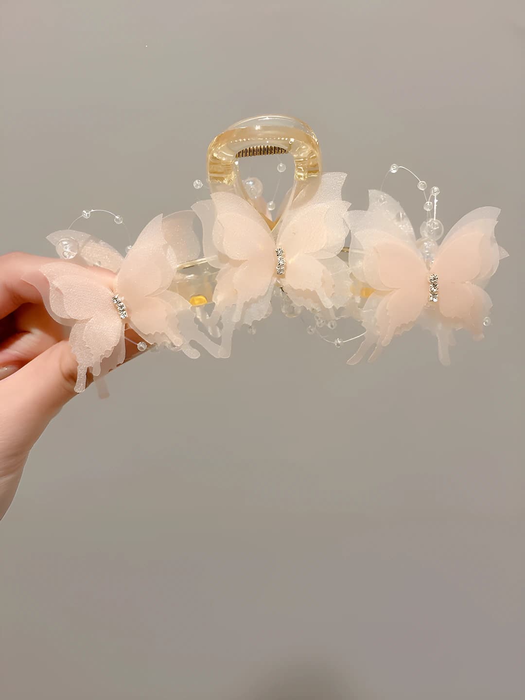 1# Оранжево-розовый бабочка 13cm