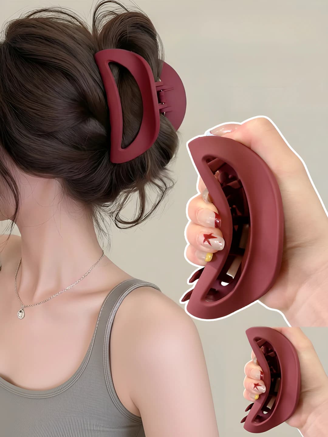 Wine red, 10.5 cm, soft silicone