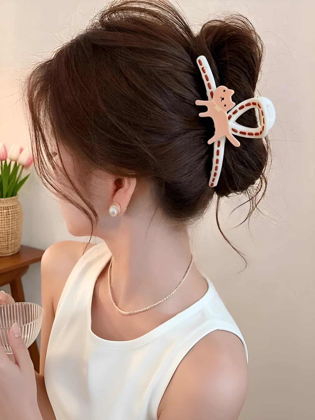 Красный пёс граффити клипса, 2 стороны, 13 см