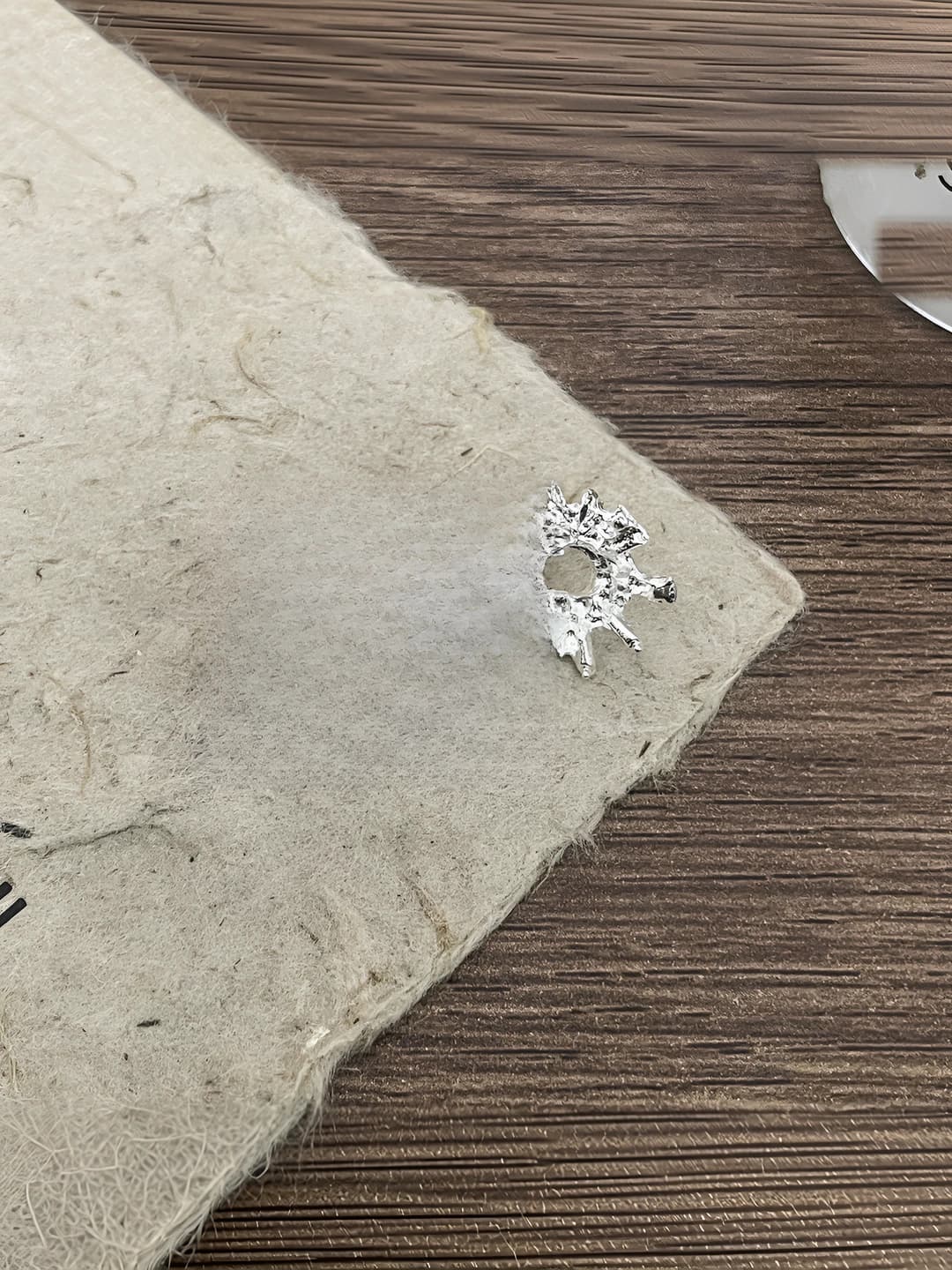 1# Silver snowflake stud