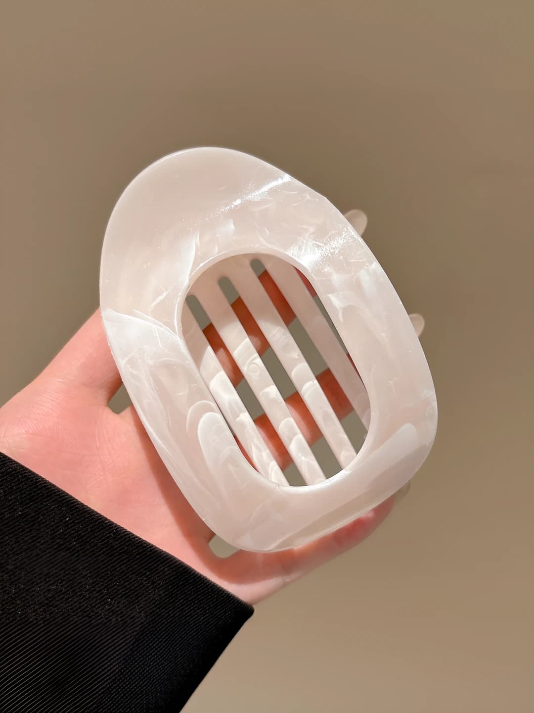 6# Marble Off-white 10 cm