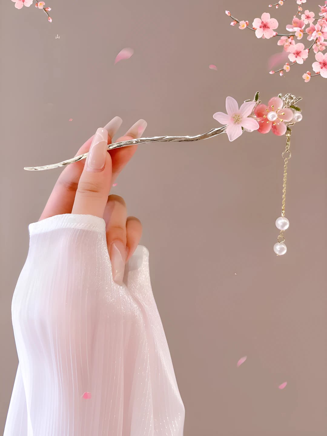 Pink peach blossom
