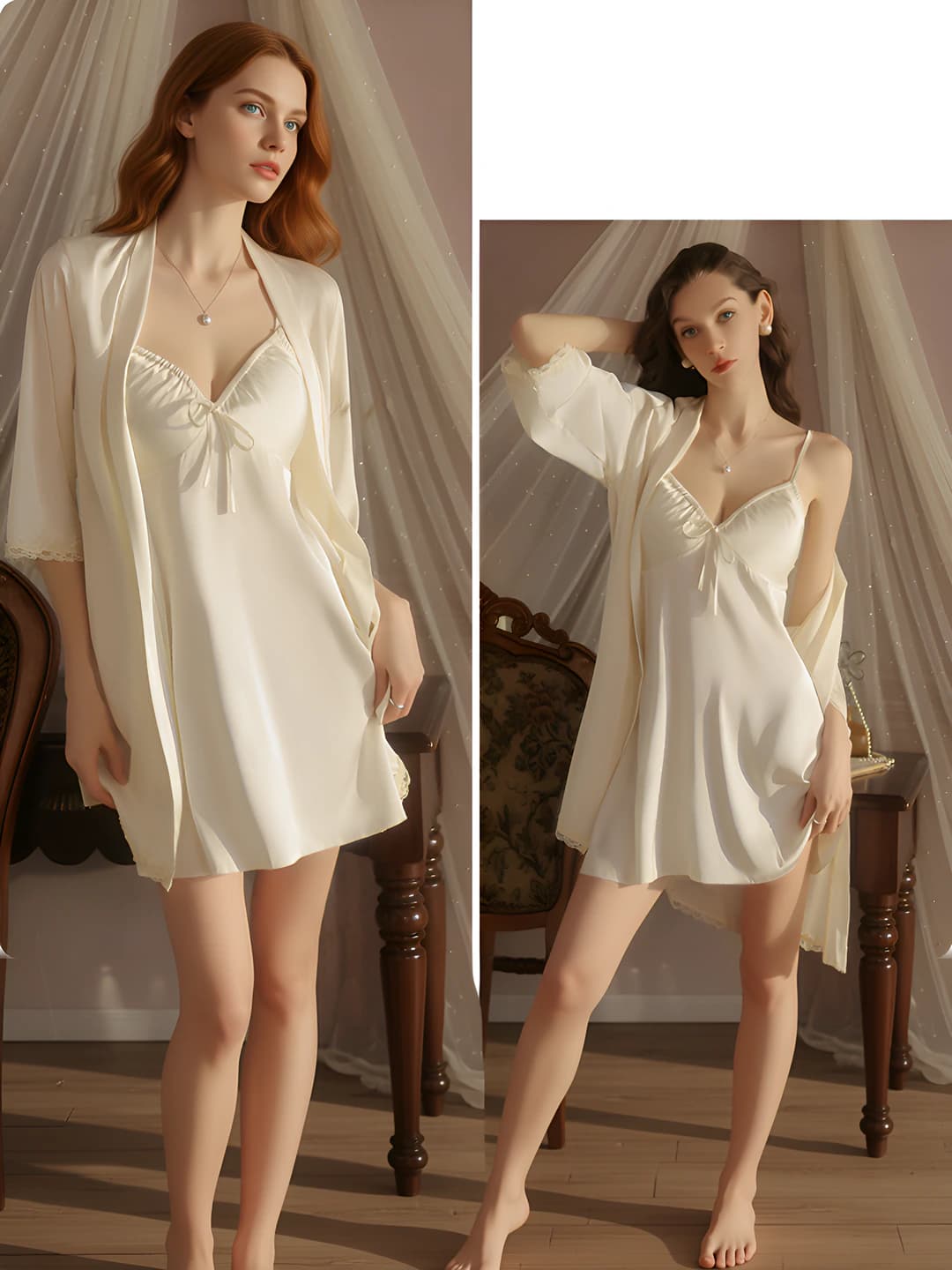 3957 Light yellow (robe + belt)