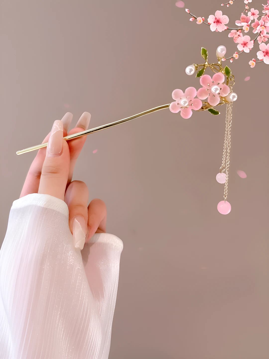 10# Pink double flower