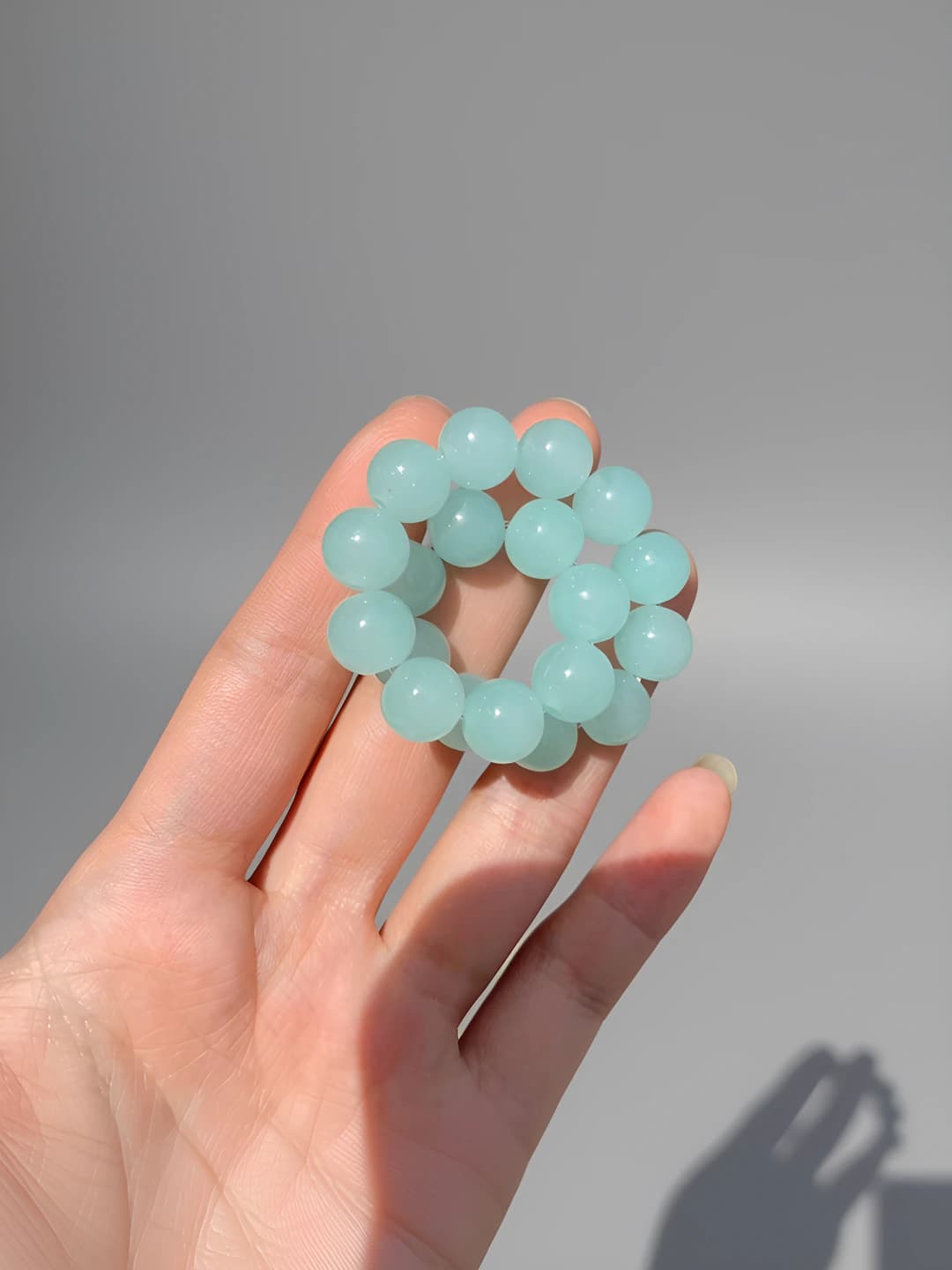S071-[10mm small ice clear blue] glass