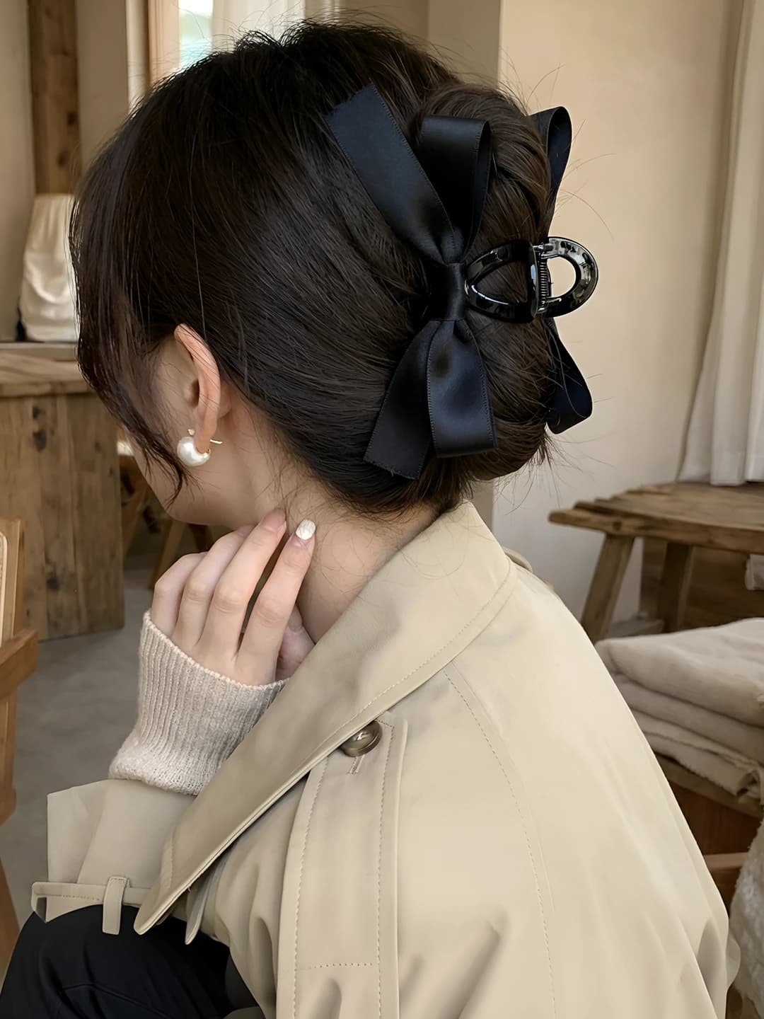 4# Bow glossy base clip 13 cm