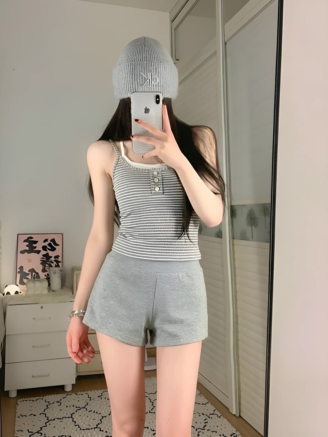 Grey with built-in bra