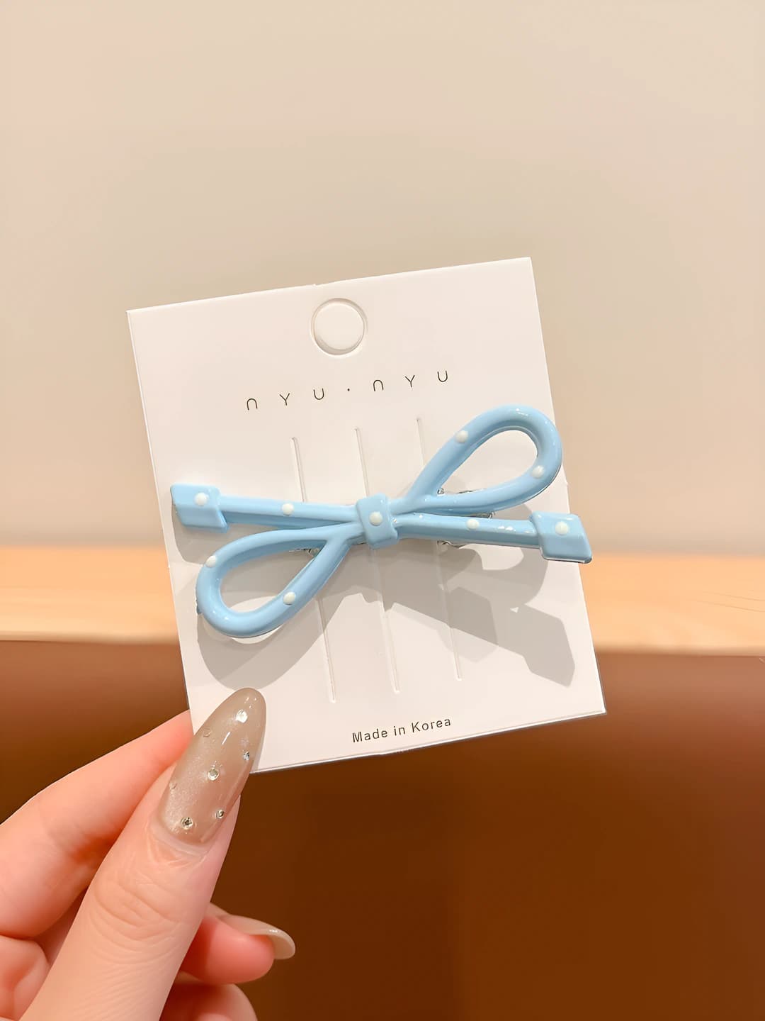 4# Blue bow, ~6 cm