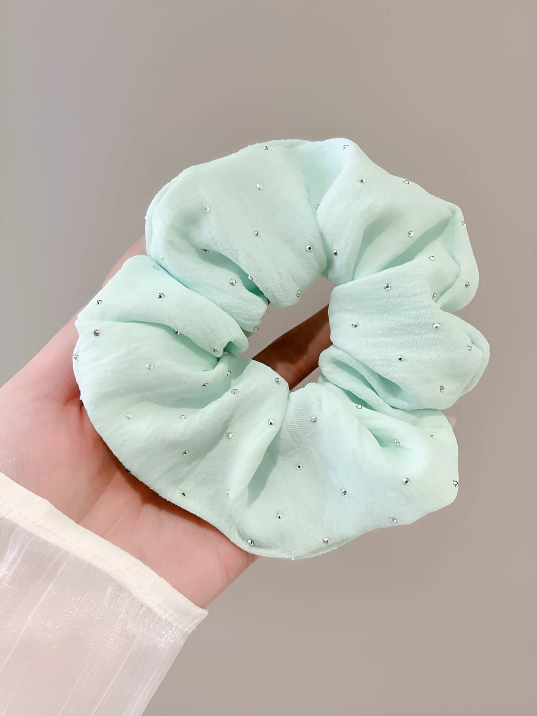 Голубой, стразы, 10 см