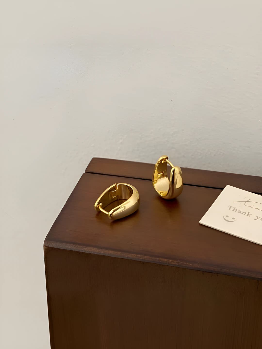 Gold earrings