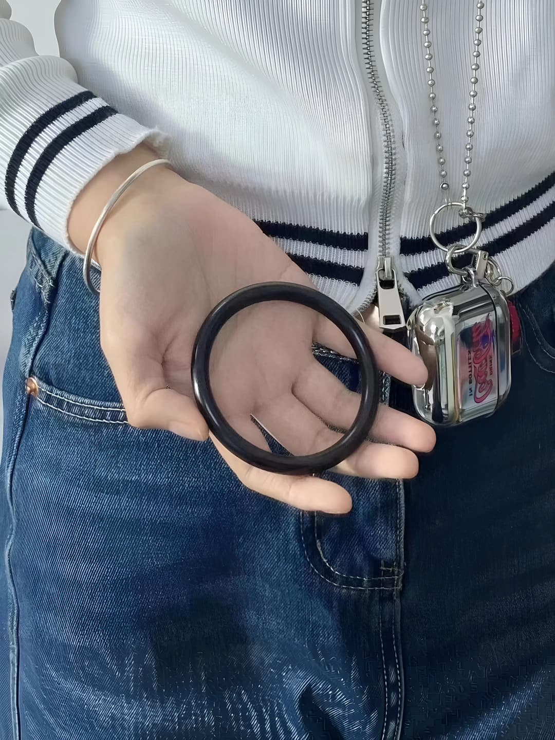 Ширина 8mm, Чёрная роза, 1 шт