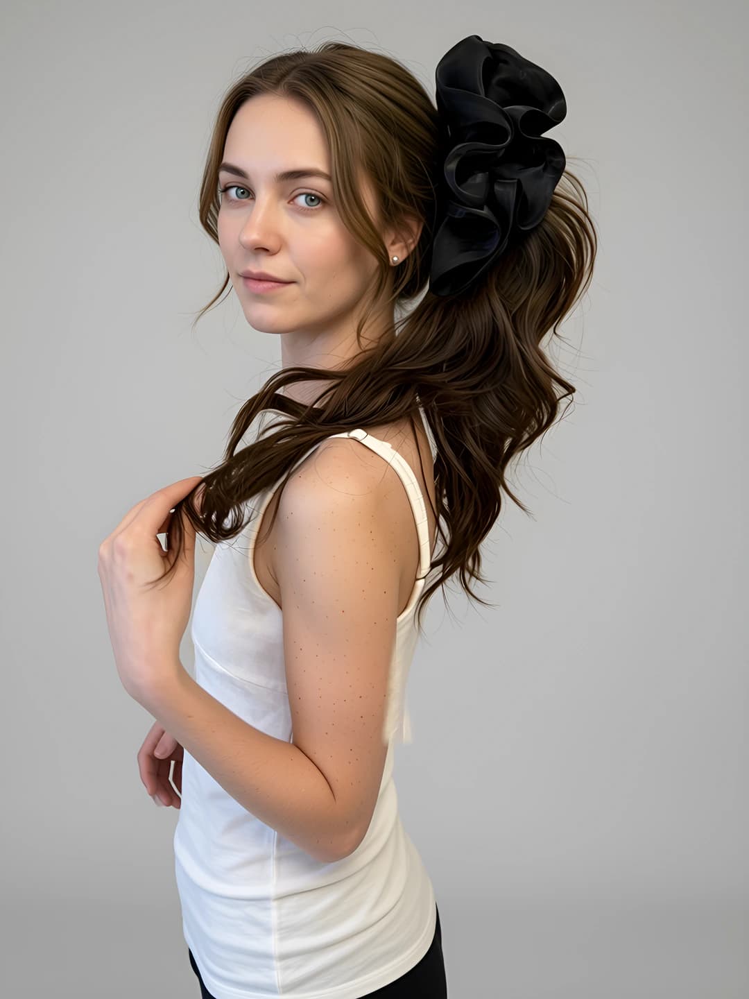 Black clip, base ~13.5 cm