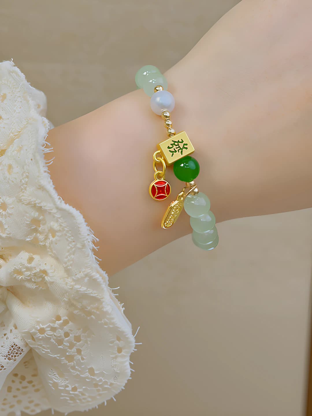 42# Light green beads - Blessing