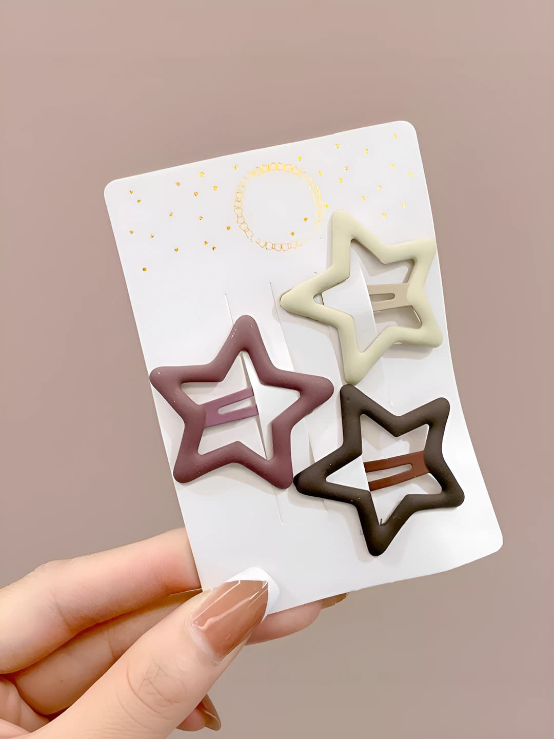23# Five-point star 3-piece set 4cm