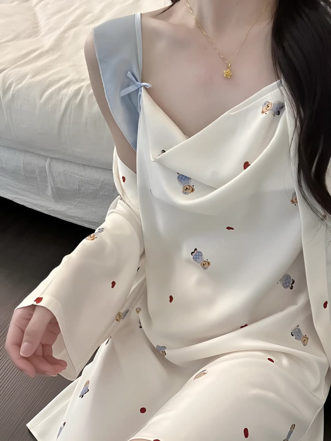 Camisole dress + robe