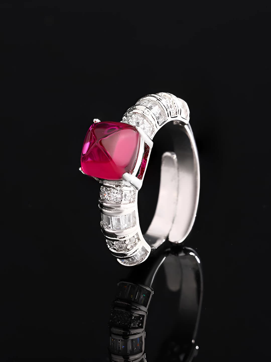 Red sugar tower ring