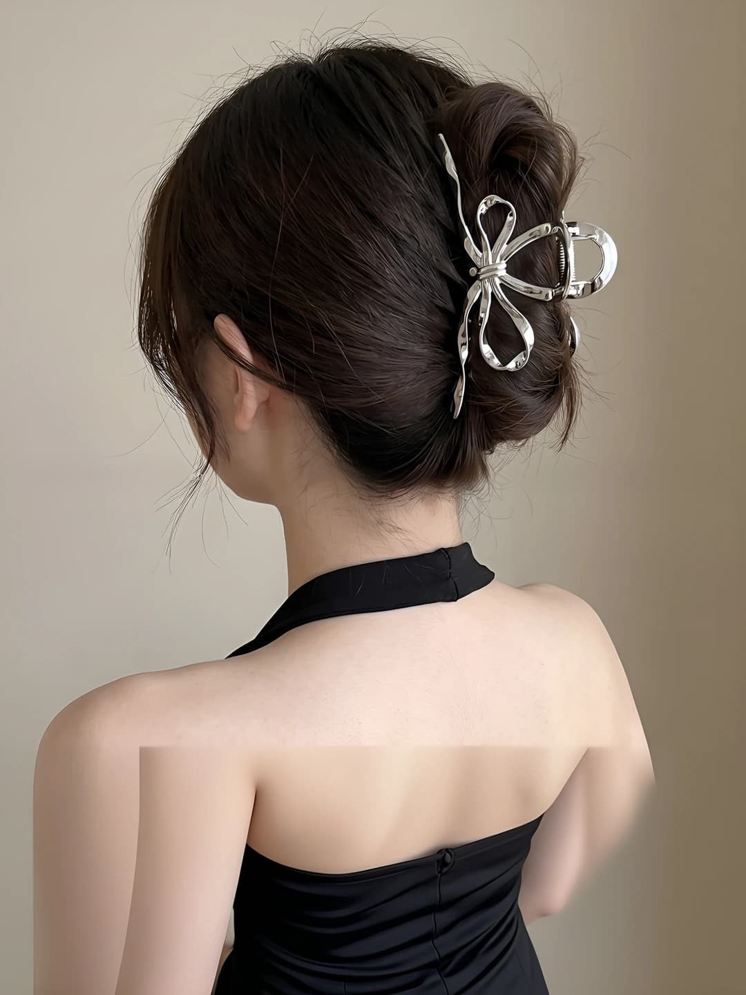 2# Silver irregular shape clip 12cm